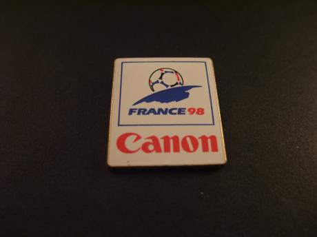 WK voetbal 1998 Frankrijk sponsor Canon camera's